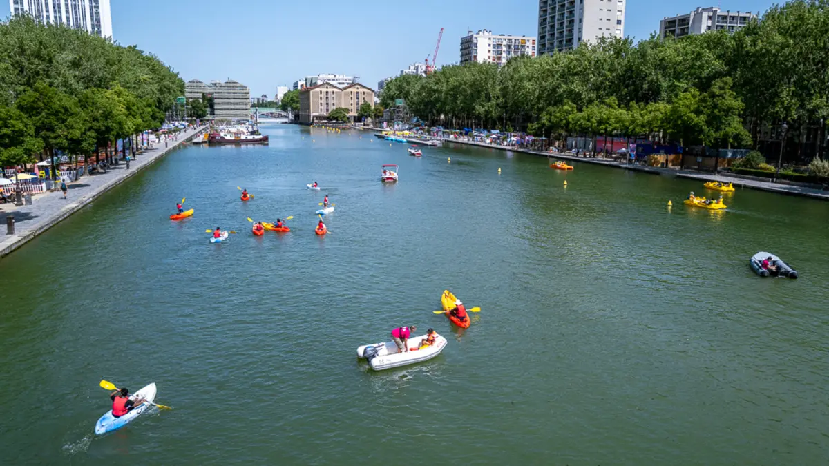 Baignade estivale - La Villette