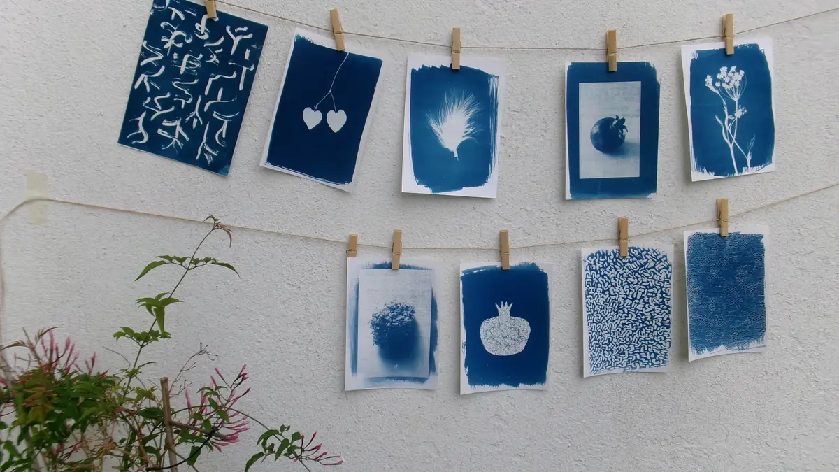 Bleu de travail - initiation à la technique du cyanotype