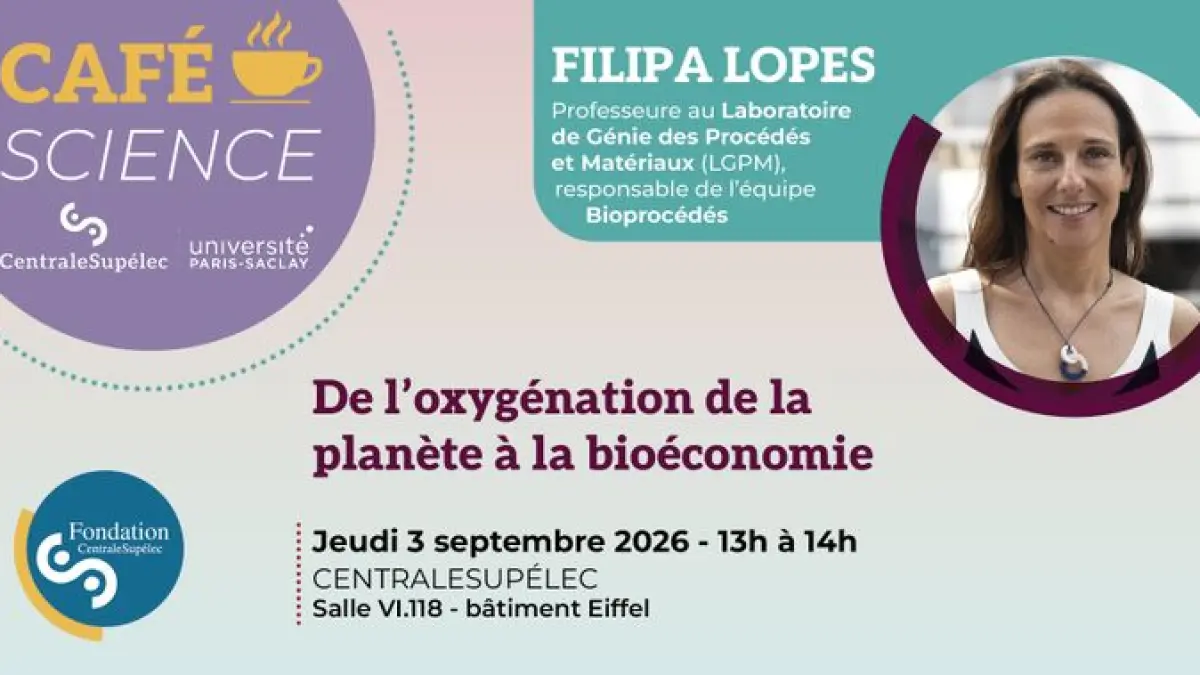 Café Science @CentraleSupélec - De l’oxygénation de la planète à la bioéconomie - par Filipa Lopes, professeure au LGPM