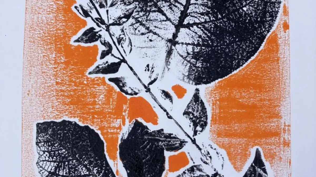 Atelier : monotypes de plantes