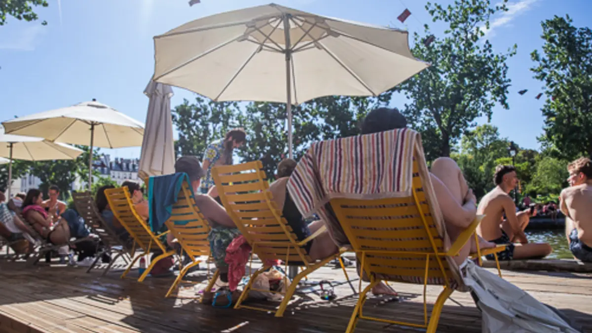 Paris Plages au parc Rives-de-Seine