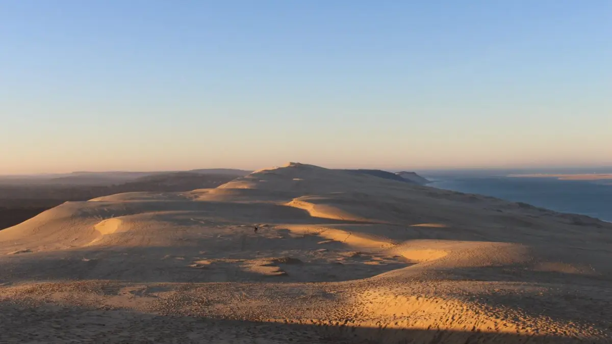 Lever du soleil sur la dune du Pilat