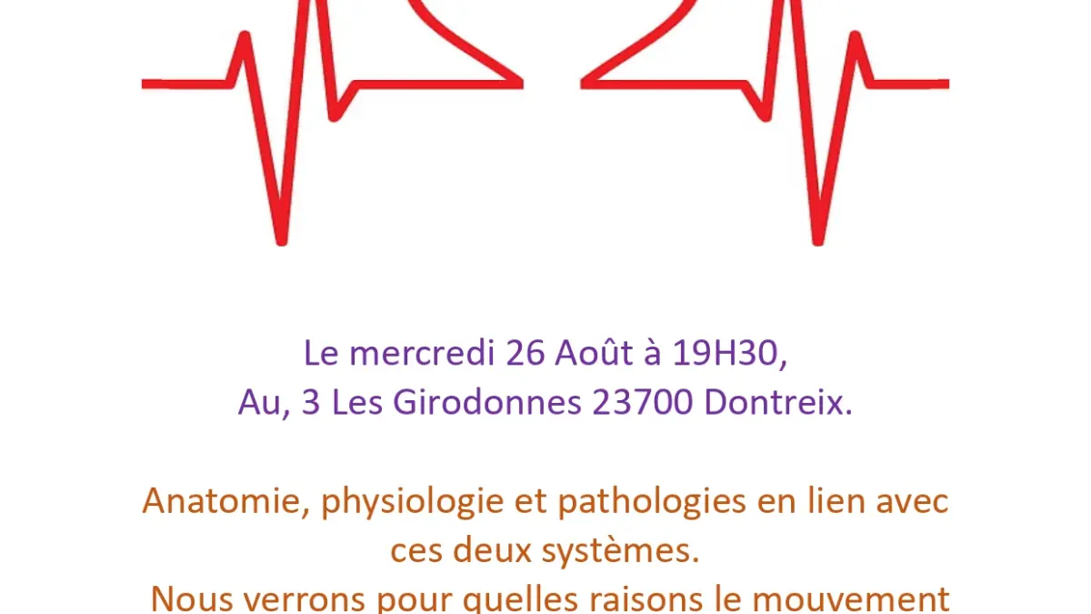 Conférence : Le système cardiovasculaire et lymphatique