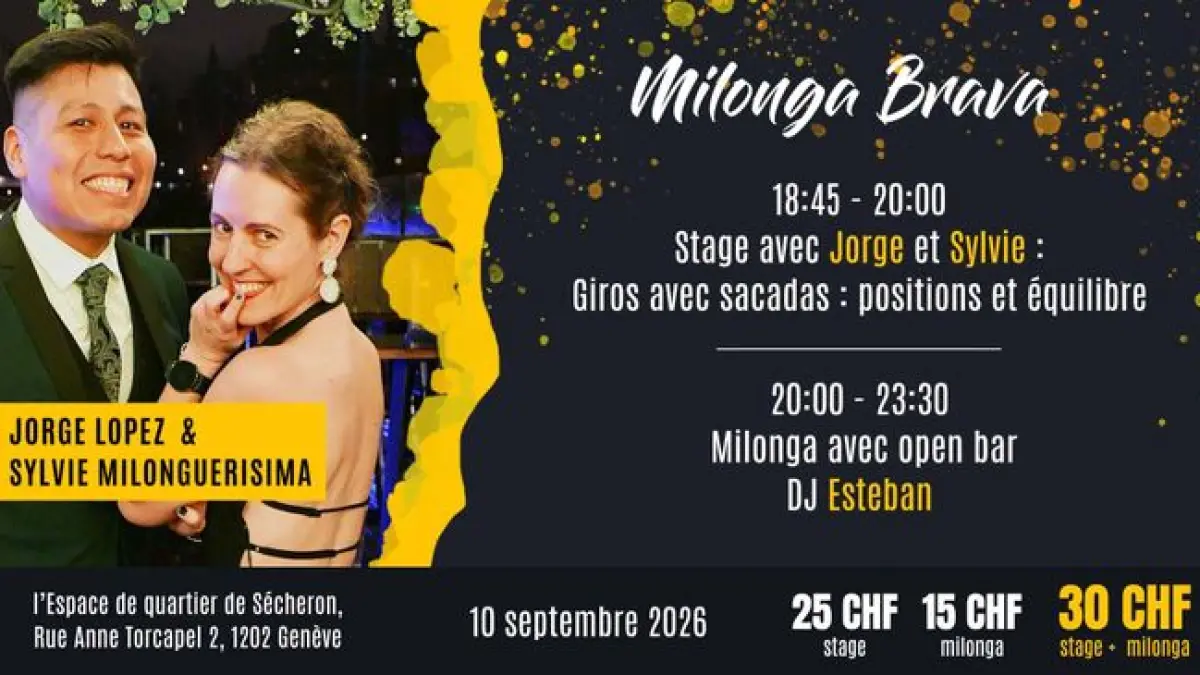 Milonga Brava avec Jorge Lopez & Sylvie Milonguerisima