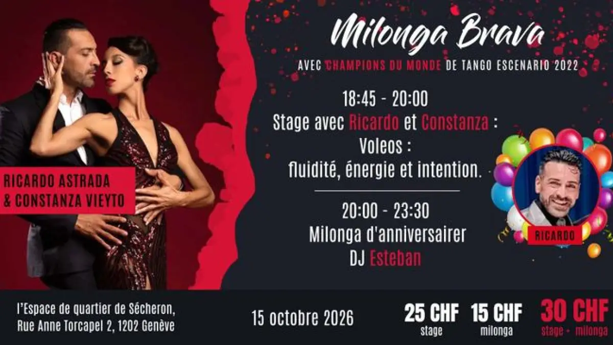 Milonga Brava avec Ricardo Astrada & Constanza Vieyto