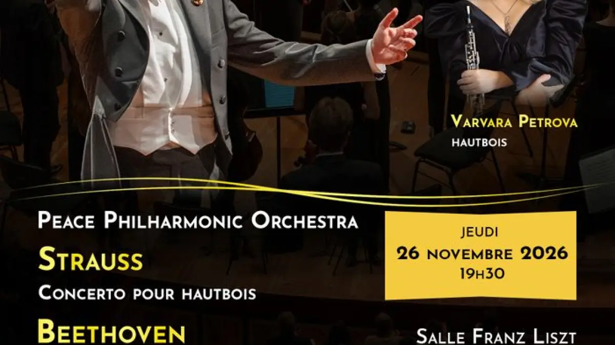 Peace Philharmonic & Nikolay Khozyainov — Strauss Concerto pour hautbois · Beethoven Ouverture d’Egmont et Symphonie n° 5 Varvara Petrova, hautbois