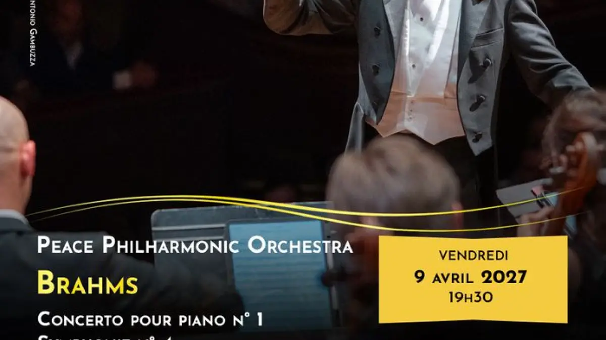 Brahms: Concerto pour piano n° 1 et Symphonie n° 4 – Peace Philharmonic Orchestra – Nikolay Khozyainov, piano et direction