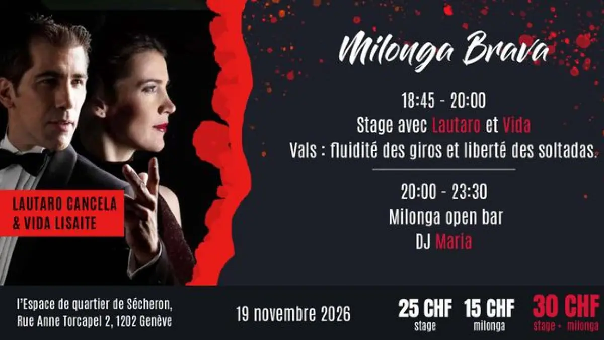 Milonga Brava avec Lautaro Cancela & Vida Lisaite
