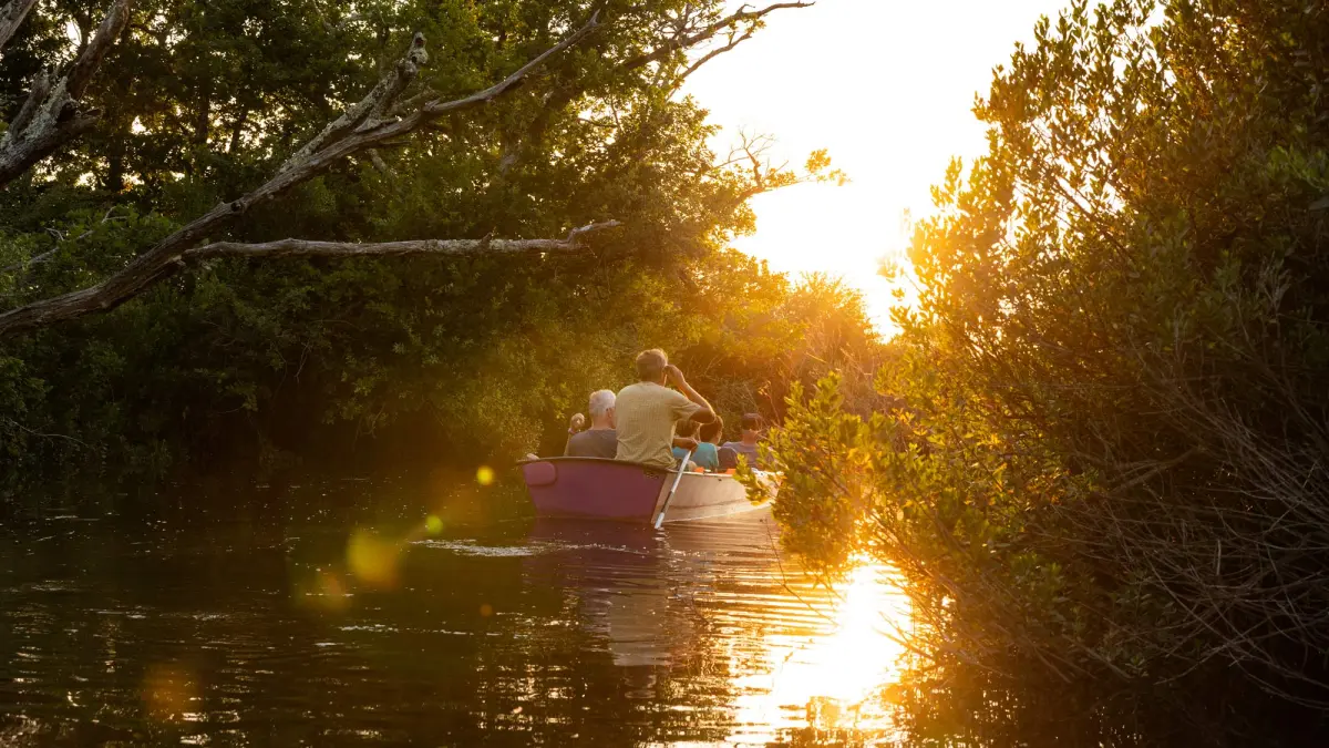 Balade au crépuscule en galupe