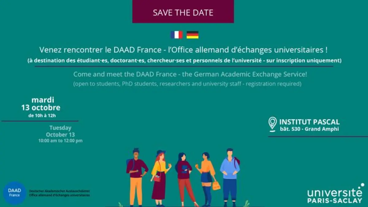 Venez rencontrer le DAAD France - l’Office allemand d’échanges universitaires !