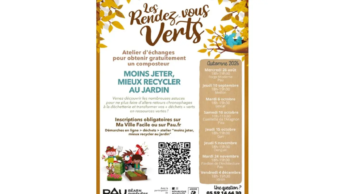 Cultivons Pau + Vert - Atelier moins jeter, mieux recycler au jardin